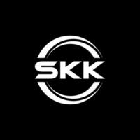 skk lettre logo conception, inspiration pour une unique identité. moderne élégance et Créatif conception. filigrane votre Succès avec le frappant cette logo. vecteur