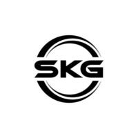 skg lettre logo conception, inspiration pour une unique identité. moderne élégance et Créatif conception. filigrane votre Succès avec le frappant cette logo. vecteur