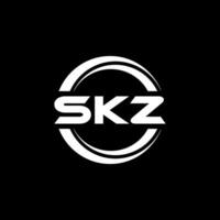 skz lettre logo conception, inspiration pour une unique identité. moderne élégance et Créatif conception. filigrane votre Succès avec le frappant cette logo. vecteur