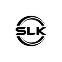 slk lettre logo conception, inspiration pour une unique identité. moderne élégance et Créatif conception. filigrane votre Succès avec le frappant cette logo. vecteur