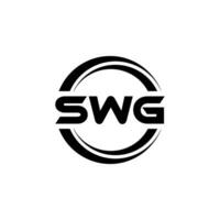 swg lettre logo conception, inspiration pour une unique identité. moderne élégance et Créatif conception. filigrane votre Succès avec le frappant cette logo. vecteur