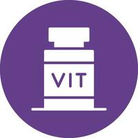 conception d'icônes créatives de vitamines vecteur