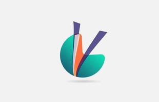 modèle d'icône de logo de lettre de l'alphabet g. conception de lignes créatives pour les entreprises et les entreprises de couleur orange verte vecteur