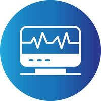 électrocardiogramme Créatif icône conception vecteur