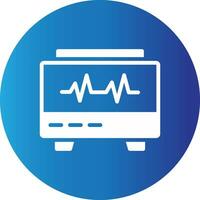 conception d'icône créative moniteur ekg vecteur