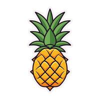 ananas vecteur plat illustration. parfait pour différent cartes, textile, la toile des sites, applications