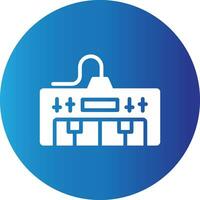 conception d'icône créative de piano électrique vecteur