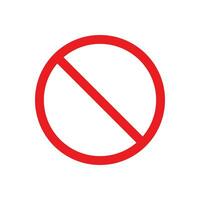 vecteur noir ligne icône prohibitif rouge signe dans le forme de une cercle isolé sur blanc Contexte