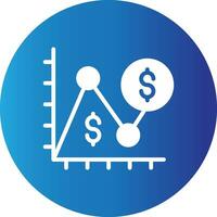 moyenne dollar vente Créatif icône conception vecteur