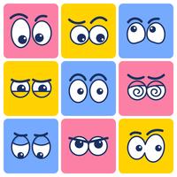 Clipart yeux de dessin animé vecteur