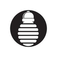 vecteur fluorescent ampoules icône logo vecteur conception modèle