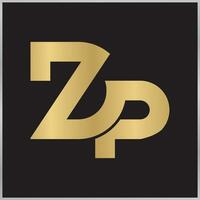 zp, pz, p et z abstrait initiale monogramme lettre alphabet logo conception vecteur