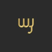 alphabet initiales logo Wyoming, ouais, w et y vecteur