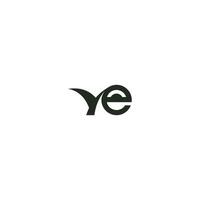 alphabet lettres initiales monogramme logo ey, ye, e et y vecteur