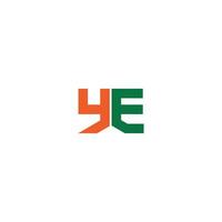 alphabet lettres initiales monogramme logo ey, ye, e et y vecteur