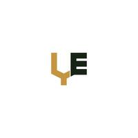 alphabet lettres initiales monogramme logo ey, ye, e et y vecteur