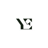 alphabet lettres initiales monogramme logo ey, ye, e et y vecteur