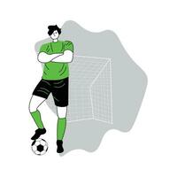 monde Football championnat plat vecteur illustration utilisé pour graphique conception ,joueurs porter le Balle avec leur pieds