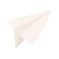 la créativité de l'avion en papier vecteur