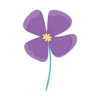 nature fleur violette vecteur