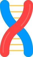 icône remplie de ligne d'adn vecteur