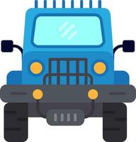 jeep ligne rempli icône vecteur