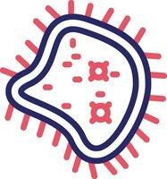 icône de vecteur de bactérie