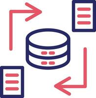 icône de vecteur de synchronisation de données