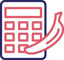 calorie calculatrice vecteur icône