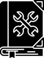 icône de glyphe de réparation vecteur