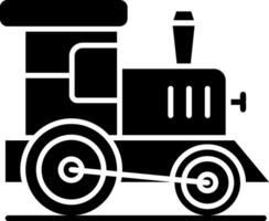 icône de glyphe de train jouet vecteur