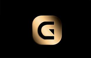 or métal g alphabet lettre icône logo design pour entreprise et entreprise vecteur