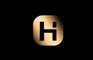 or métal h alphabet lettre icône logo design pour entreprise et entreprise vecteur