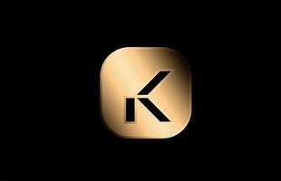 or métal k alphabet lettre icône logo design pour entreprise et entreprise vecteur