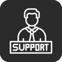 icône de vecteur de support technique