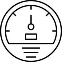 icône de ligne de compteur de vitesse vecteur