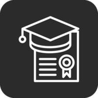 l'obtention du diplôme diplôme vecteur icône