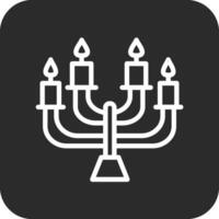 icône de vecteur de candélabre
