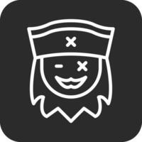 pirate barbe vecteur icône