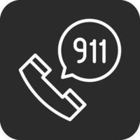 appel 911 vecteur icône