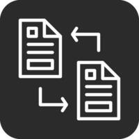 icône de vecteur de transfert de fichier