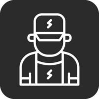 icône de vecteur d'électricien