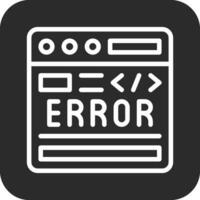 code Erreur vecteur icône