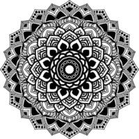 décoration de fond art mandala motif circulaire vecteur