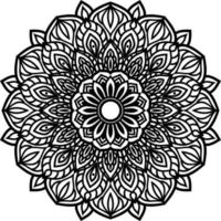 décoration de fond art mandala motif circulaire vecteur