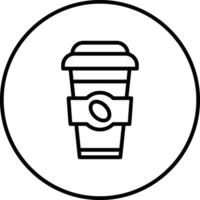 café à emporter vecteur icône
