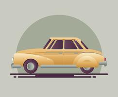 Illustration de voiture rétro vecteur