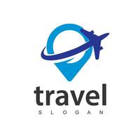 Voyage agence affaires logo. vacances et vacances logo conception vecteur
