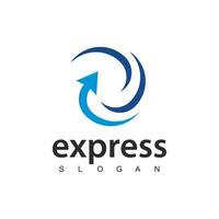 Express logo dessins vecteur, transport la logistique livraison et livraison service. vecteur