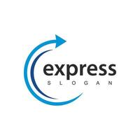 Express logo dessins vecteur, transport la logistique livraison et livraison service. vecteur